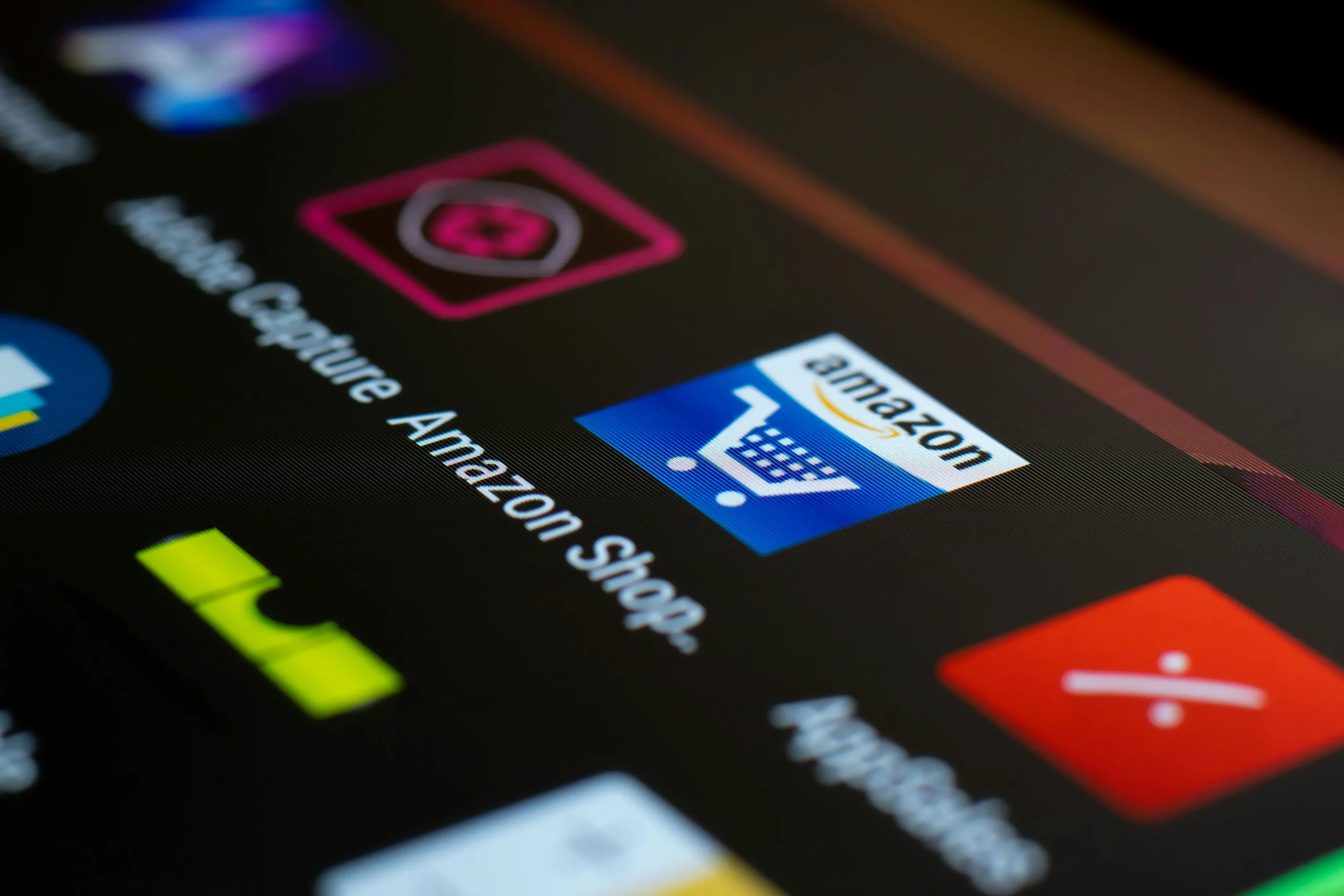 Shopping app on a smartphone