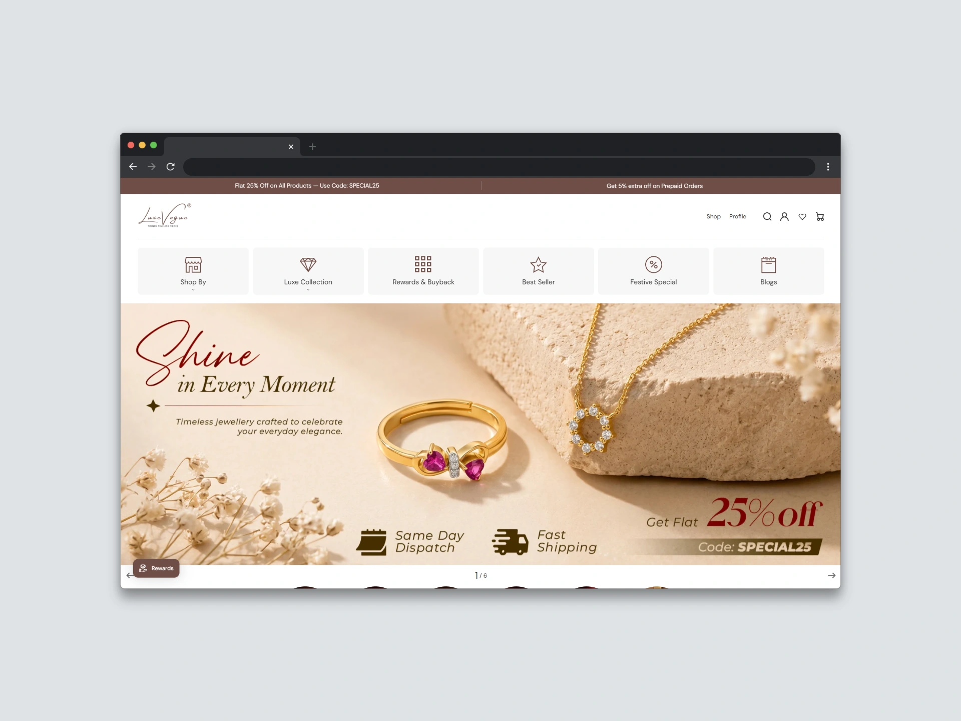 Jewellery & Fashion Brand &mdash; online store built by Local SEO Guy