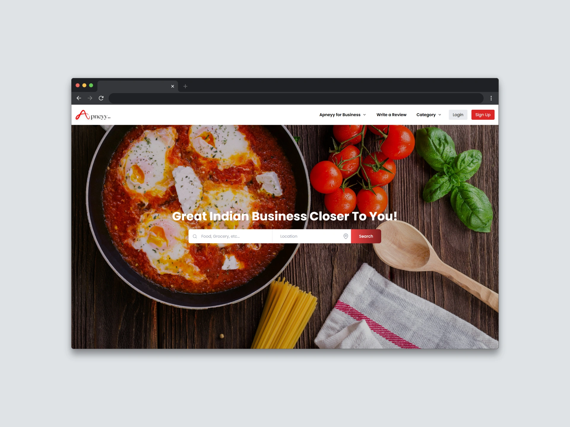 Food Discovery Platform &mdash; web platform built by Local SEO Guy