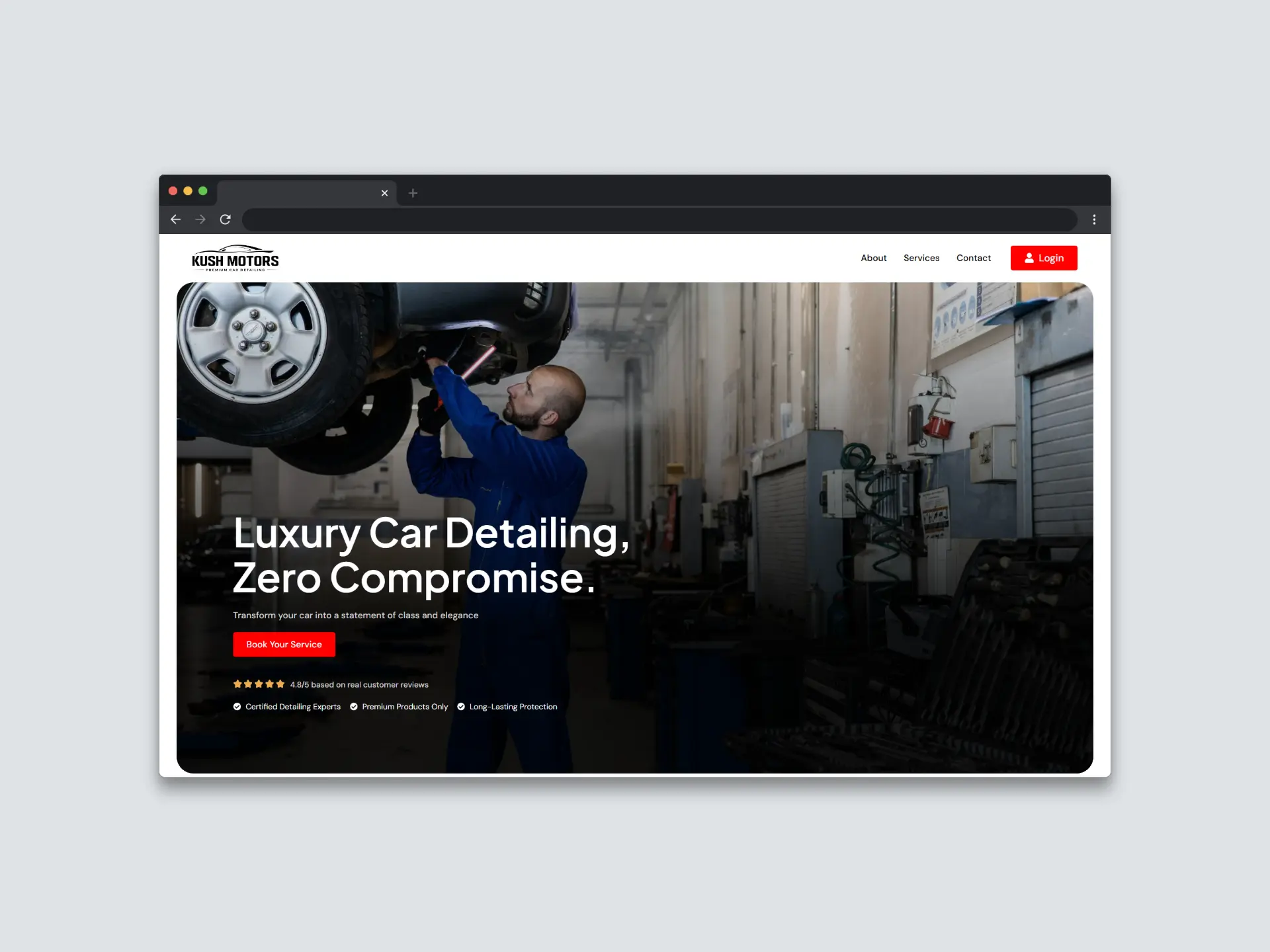 Luxury Car Detailing Studio &mdash; business website built by Local SEO Guy